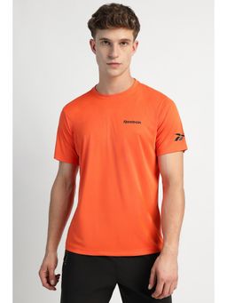 Reebok - Men Solid T-shirt - Orange