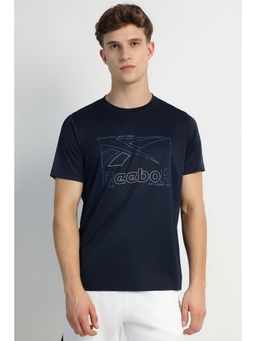 Reebok - Men Printed T-shirt - Navy Blue