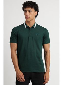 Reebok - Men Embroidered Polo T-shirt - Green