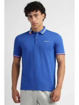 Reebok - Men Solid Polo T-shirt - Blue