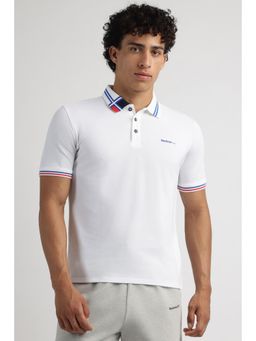 Reebok - Men Solid Polo T-shirt - White