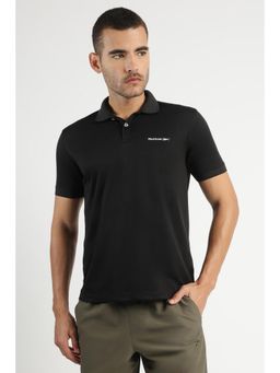 Reebok - Men Textured Polo T-shirt - Black