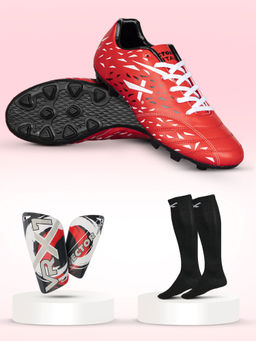 Vector X - Titan Football Stud Shoes With Shinguard And Socks