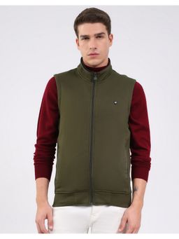 Monte Carlo - Olive Sleeveless Sweatshirt