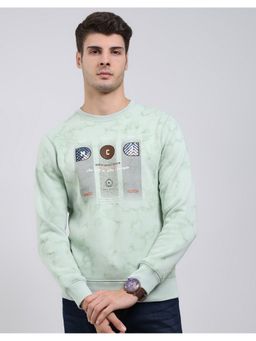 Monte Carlo - Green Round Neck Full Sleeve Sweatshirt