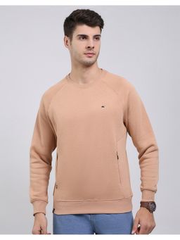 Monte Carlo - Khaki Round Neck Full Sleeve Sweatshirt