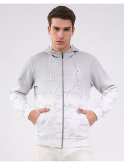 Monte Carlo - Grey Hooded Neck Full Sleeve Hoodie