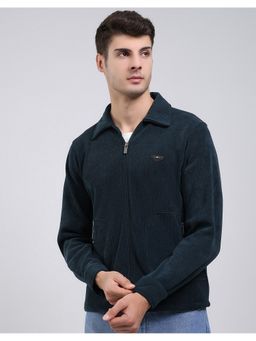 Monte Carlo - Green Collar Neck Full Sleeve Sweatshirt
