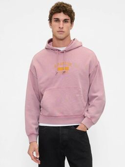 GAP - Men's Pink Logo Relaxed Fit Hoodies