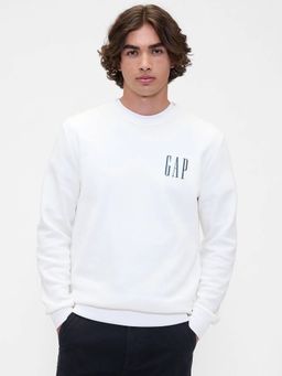 GAP - Men's White Logo Sweatshirt