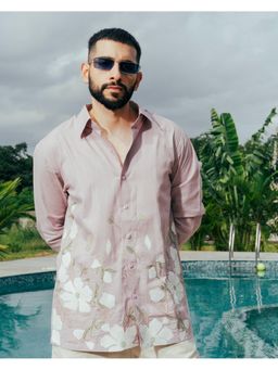 RE-FYND - Subtle Statement Light Pink Casual Shirt