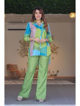 Label Aditi Hundia - Limemojito Green Co-Ord (Set of 2)