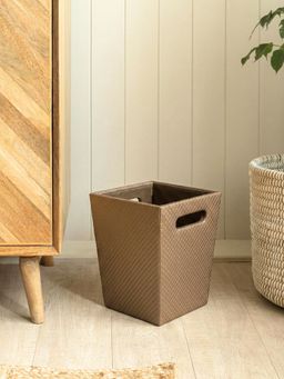 Mason Home - Braided Dustbin Brown