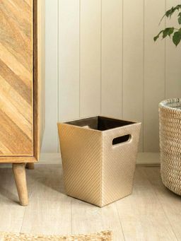 Mason Home - Braided Dustbin Gold