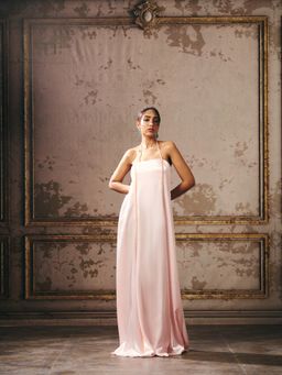 Masumi Mewawalla - Baby Pink Trapeze Gown