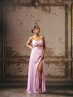 Masumi Mewawalla - Lavender Drape Gown