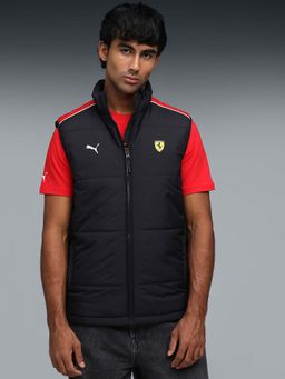 Puma - Black Ferrari Mt7 Men's Padded Vest Jacket