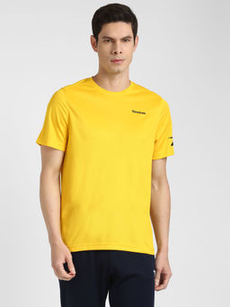 Reebok - Fon Mesh Tee Yellow Training T-Shirts