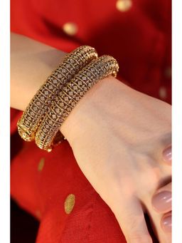 Biba - Women Gold Alloy Bangles (2.6)