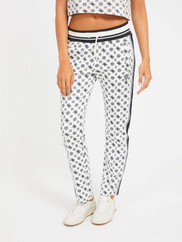 Guess - All Over 4G Logo Straight White Pant