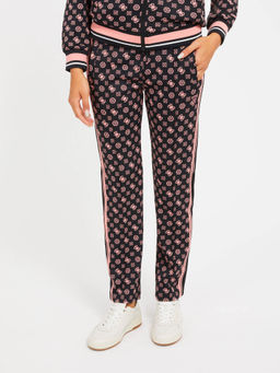 Guess - All Over 4G Logo Straight Black Pant