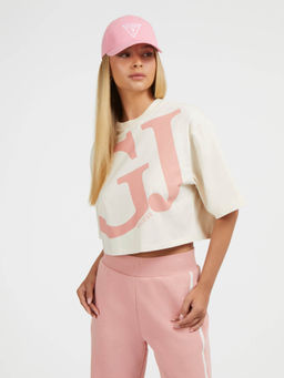 Guess - GJ Logo Half Sleeve White Top