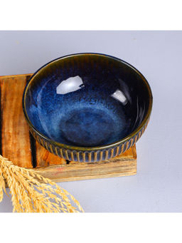 Amalfiee Ceramics - Handmade Large 8" Premium Mehran Serving Bowls With Golden Rimmed Edges