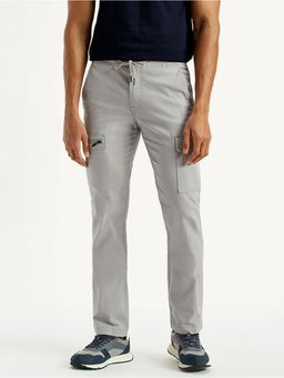Levi's - Mens Light-Grey Slim Fit Cargo Trousers