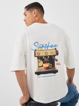 Styli - Men Oversized Fit Graphic T-Shirt