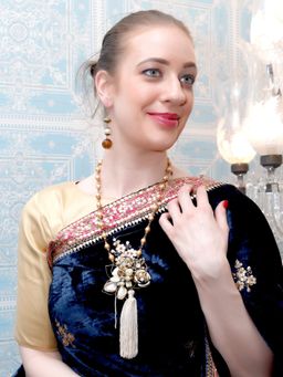 Odette - Long Gold Brooch Necklace for Women (Set of 2)