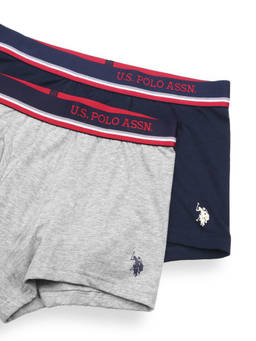 U.S. POLO ASSN. - Men Multicolor Cotton Trunk - (Pack Of 2)