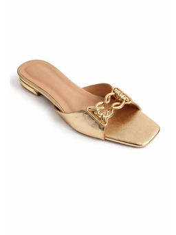 SCENTRA - Women's Party Wear Flats - Gold