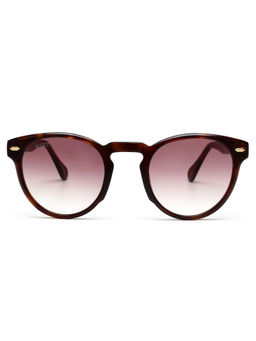 Scott Sunglasses - Brown Lens Round Sunglass Full Rim Brown Frame - Scott 10014 Aspen C3 50 S