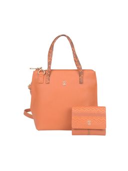Baggit - Women's Small Shoulder Bag with Wallet -Peach