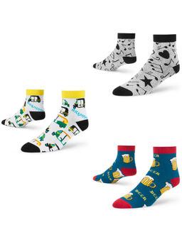Dynamocks - Cotton Ankle Length Scoks (Pack of 3)