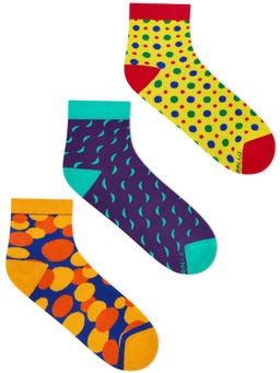 Dynamocks - Cotton Ankle Length Scoks (Pack of 3)