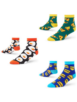 Dynamocks - Cotton Ankle Length Scoks (Pack of 3)