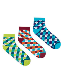 Dynamocks - Cotton Ankle Length Scoks (Pack of 3)