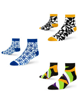 Dynamocks - Cotton Ankle Length Scoks (Pack of 3)
