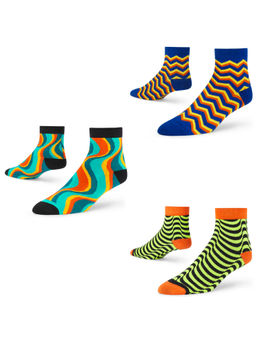 Dynamocks - Cotton Ankle Length Scoks (Pack of 3)