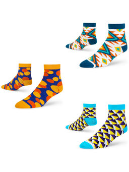 Dynamocks - Cotton Ankle Length Scoks (Pack of 3)