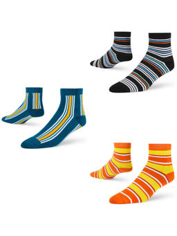 Dynamocks - Cotton Ankle Length Scoks (Pack of 3)
