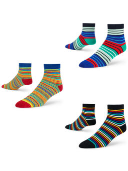 Dynamocks - Cotton Ankle Length Scoks (Pack of 3)