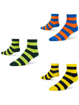 Dynamocks - Cotton Ankle Length Scoks (Pack of 3)