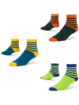 Dynamocks - Cotton Ankle Length Scoks (Pack of 3)