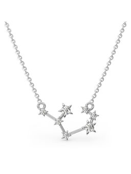 Candere by Kalyan Jewellers - 14Kt White Gold and Diamond Sagittarius Zodiac Necklace