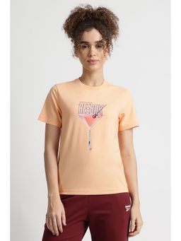 Reebok - Women Peach Round Neck T-Shirt