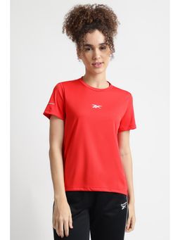 Reebok - Women Red Round Neck T-Shirt