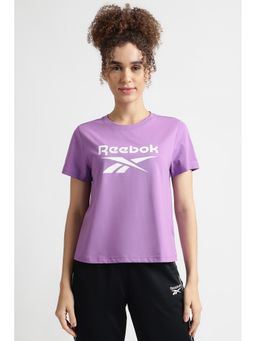 Reebok - Women Purple Round Neck T-Shirt