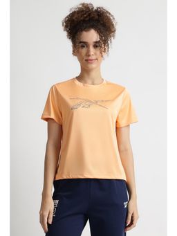 Reebok - Women Peach Round Neck T-Shirt